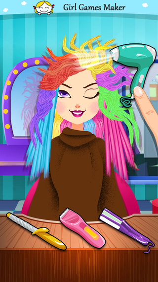 【免費遊戲App】Crazy Hair Salon! Princess Fashion Doll SPA-APP點子