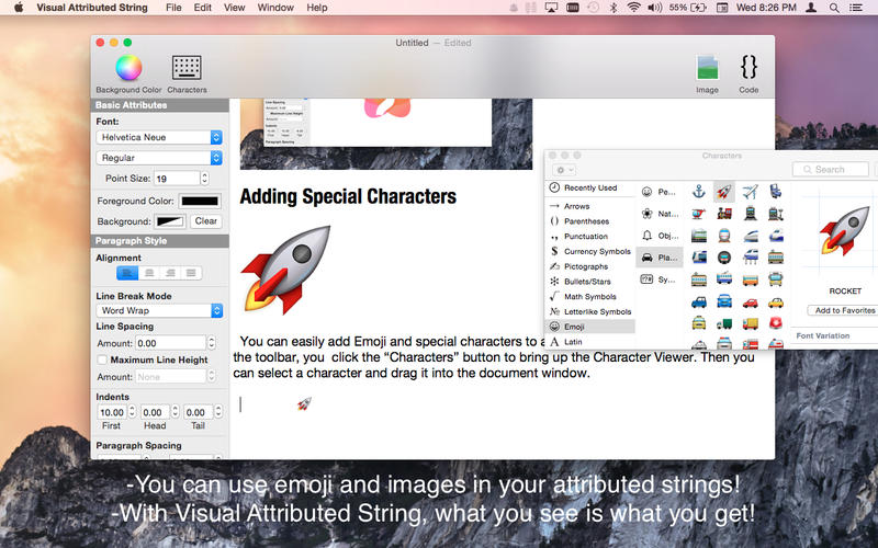 Visual Attributed String 2.4 Mac 破解版 - 属性字符串生成工具