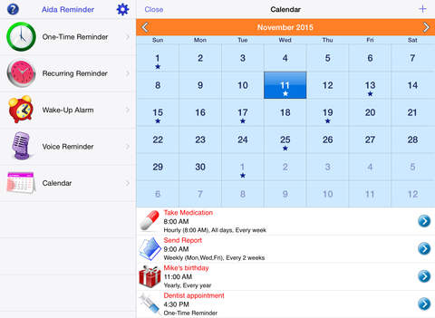 【免費生產應用App】Reminder, Calendar, Alarm and Voice Reminders - Aida Reminder-APP點子