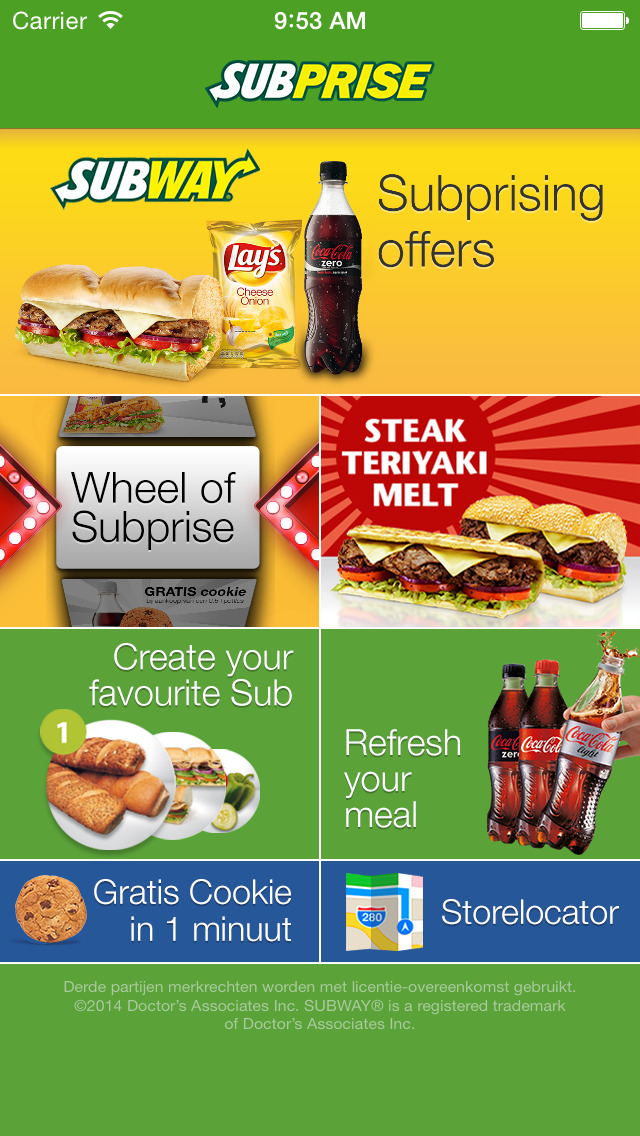 Subway coupons nl