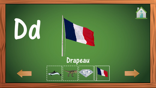 【免費教育App】Alphabets For Kids (French Education Vocabulary Flashcards Dictionary)-APP點子