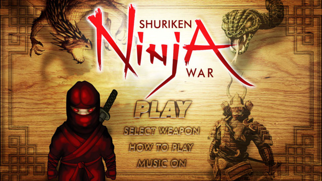 Shuriken Ninja War - Defend the city