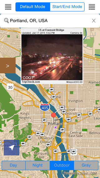 Oregon Portland Offline Map with Traffic Cameras