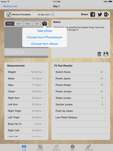 Log for Insane Workout HD