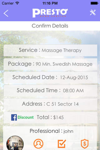 Presto Home Service screenshot 4