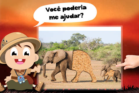 Baby Tommy Wildlife Photo - Wildlife and Safari Animal puzzles screenshot 2