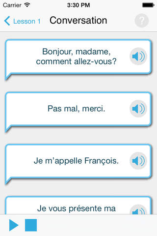 French by Living Language for iPhone screenshot 3