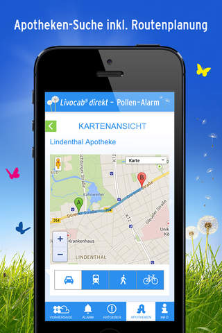 Livocab® direkt Pollen-Alarm-App screenshot 3