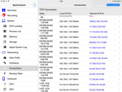 【免費工具App】System Guard - network, data traffic, routing table, memory, disk, battery, system monitor-APP點子