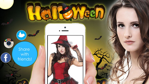 Place My Face Happy Halloween Funny Costume Photo Booth Camera app FREE