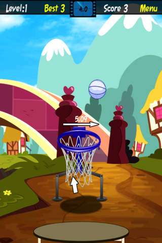 Free Flick It Toss It Throw It Basketball Game screenshot 2