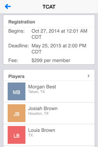 Texas Collegiate Amateur Tour screenshot 4