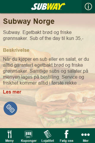 Subway Norge screenshot 2