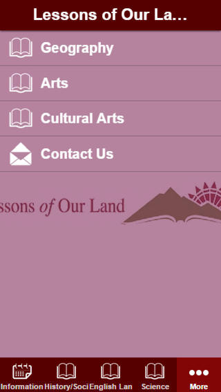 【免費教育App】Lessons of Our Land-APP點子