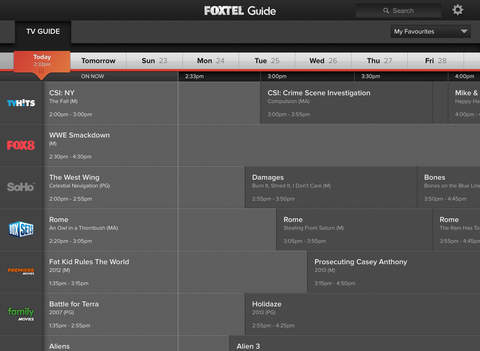 Foxtel Guide for iPad
