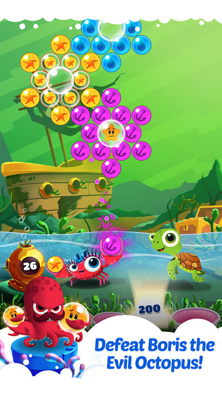 【免費遊戲App】Bubble Heroes: Starfish Rescue-APP點子