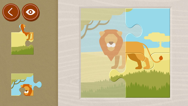 【免費遊戲App】Wild Animals Puzzles-APP點子