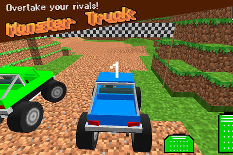 Cubics World: Monster Truck Race screenshot 2