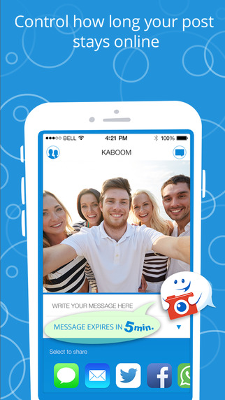 Kaboom by Hotspot Shield – Share Messages and Photos that Disappear Anywhere