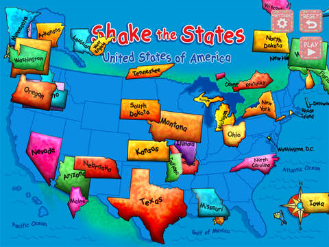 【免費教育App】Shake the States - Fun Games for Kids Series-APP點子