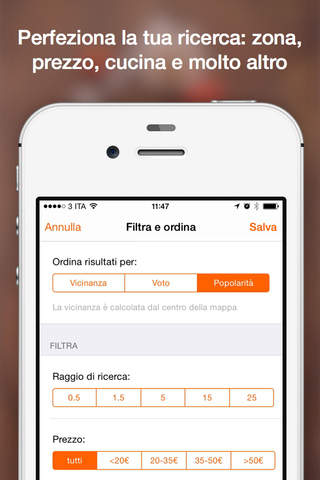 MiSiedo - Cerca e Prenota ristoranti in Italia screenshot 4