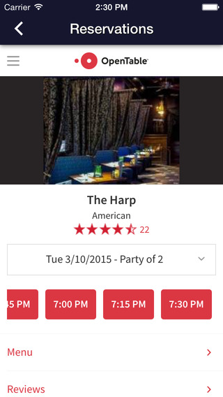 【免費生活App】Harp Restaurant-APP點子