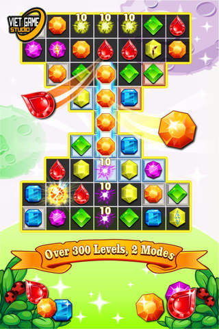 Diamond Star Quest Gemz II - The Best Gem Jewel Puzzle Dash Edition Free Games For Iphone screenshot 2
