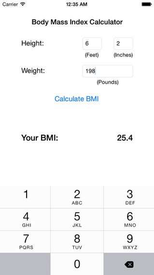 BMI: Body Mass Index Calculator