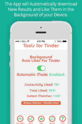 Auto Background Liker for Tinder - Tools for Tinder screenshot 2