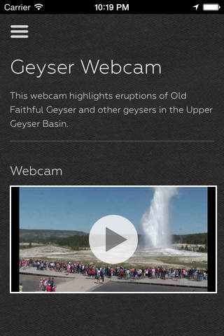 NPS Yellowstone Geysers screenshot 2