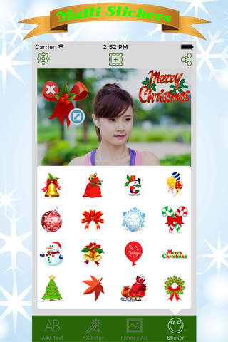 Christmas Photo Collage Editor - Selfie Picture Booth with Xmas Frames & Nice Camera screenshot 2