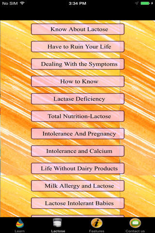 Lactose Intolerance - Signs & Symptoms screenshot 2