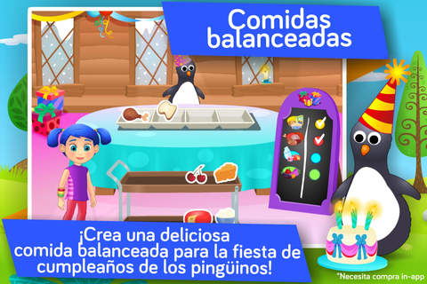 ¡Nutrición y alimentación balanceada! Juegos educativos para niños en kinder y preescolar para aprender sobre los alimentos por Aprendes Con screenshot 3