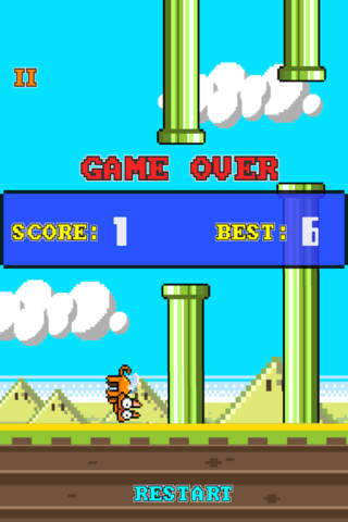 Flappy Cat - Free Kids Arcade Games screenshot 2