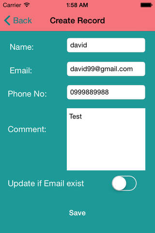 Contact Manager App screenshot 2