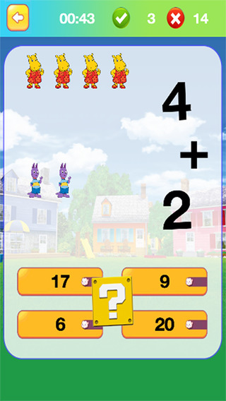 Learn Math with Game for The Backyardigans Edition