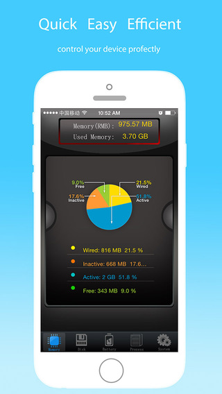 【免費工具App】iDevice Doctor - Memory Usage & Disk Usage & Battery Level State explorer-APP點子