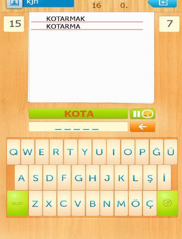 【免費遊戲App】Kelime Oyunu Türetken-APP點子