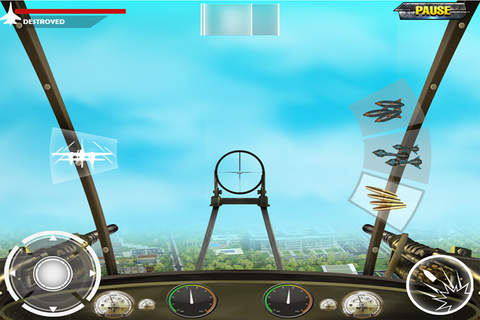 Gunship Combat Fighter - Air Combat Flight Simulator Fly Over Modern City screenshot 2