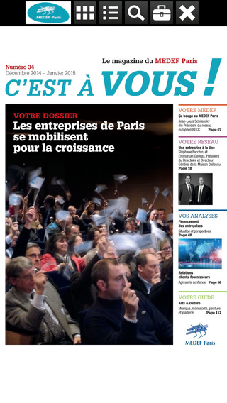 【免費商業App】Magazine MEDEF Paris-APP點子