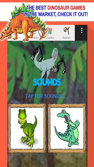 Scary Dinosaur Games for Toddlers: T-Rex Puzzles Sounds