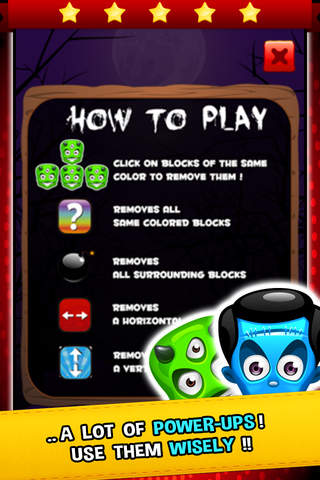 Five Monster Busters Saga - The legends nights to play match 3 puzzle games for free screenshot 3