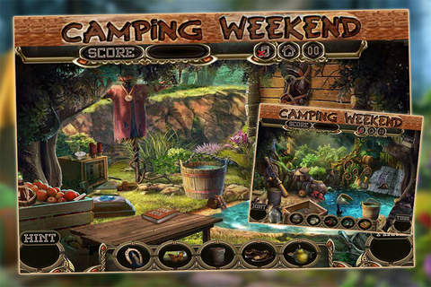 Camping Weekend : Free Hidden Object screenshot 4