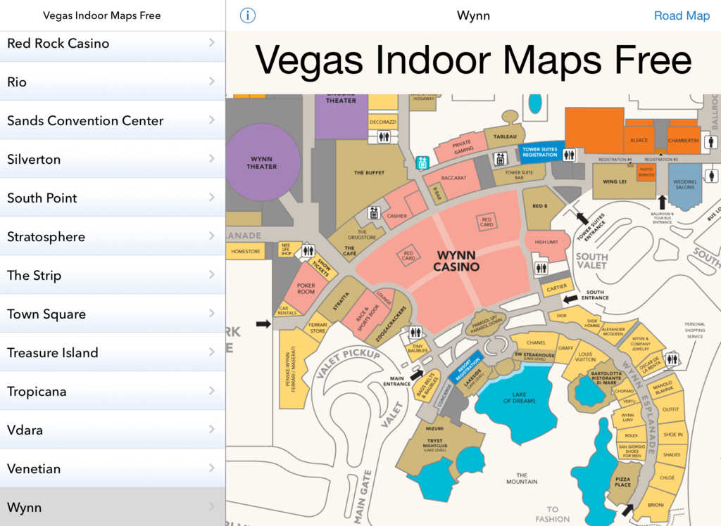 red rock casino las vegas property map