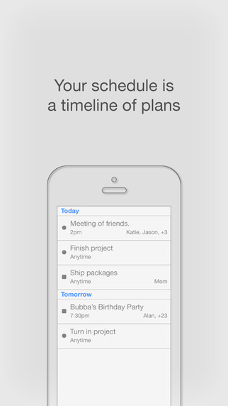 Squedule - Shared Plans To-do Messaging.