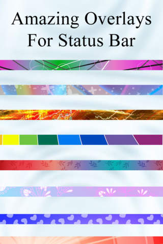 Amazing Status Bar Overlays - Custom Top Status Bar Overlays for Your Wallpapers screenshot 2