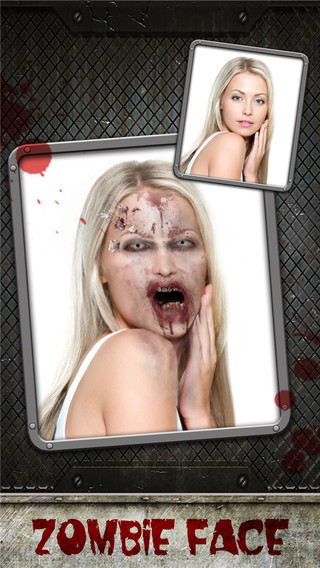 Zombie Face -Make Yourself Zombies Funny Pic Blend Collage Booth