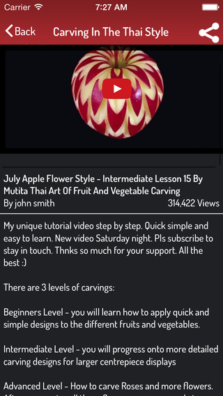 【免費娛樂App】Fruit Carving Ideas - Best Video Guide-APP點子