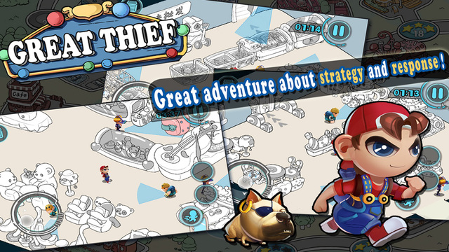 【免費遊戲App】GREAT THIEF:tiny strategy and puzzle game-APP點子