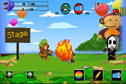 lelaki gila berjalan dan berperang dengan musuh-musuh dalam bahaya jalan permainan mini screenshot 3